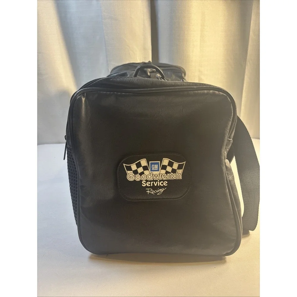 Vintage‎ Dale Earnhardt Leather Travel Duffle Bag Nascar #3 GM Goodwrench Racing